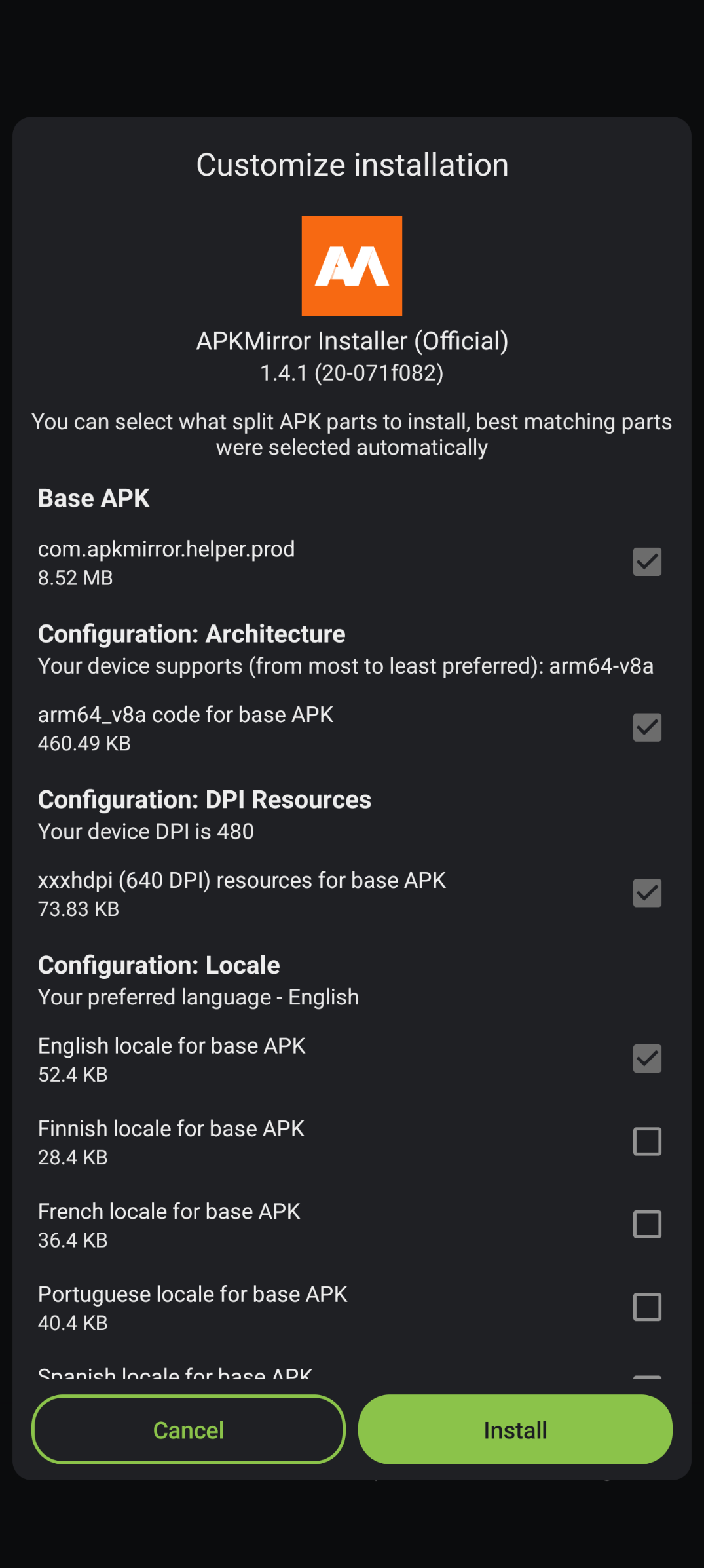 SAI — auto-selects the right splits