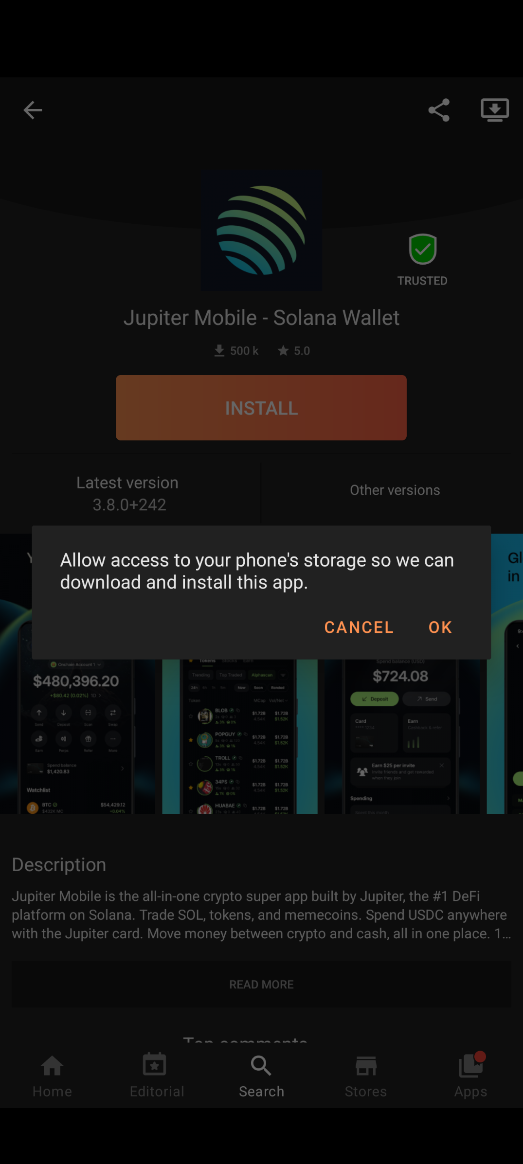 Aptoide — Jupiter Mobile, TRUSTED